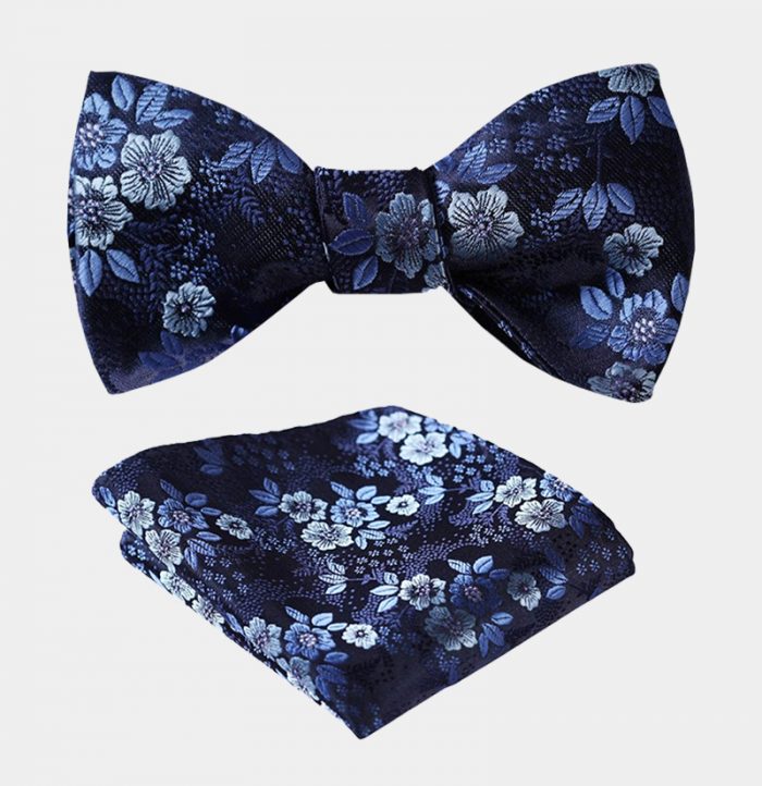 Light Purple Floral Bow Tie Set + FREE Shipping Gentleman's Guru