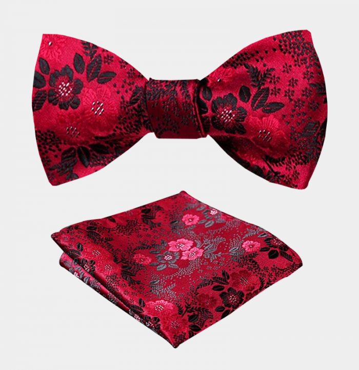 Light Purple Floral Bow Tie Set + FREE Shipping Gentleman's Guru