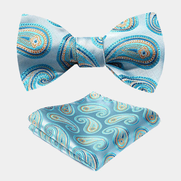 sparkly blue bow tie
