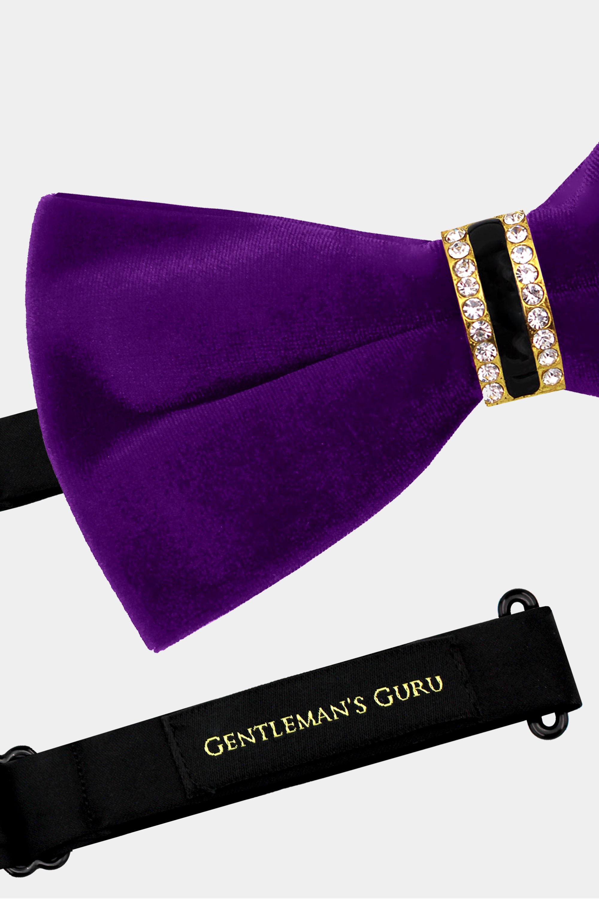 Crystal-Purple-Velvet-Bow-Tie-from-Gentlemansguru.com