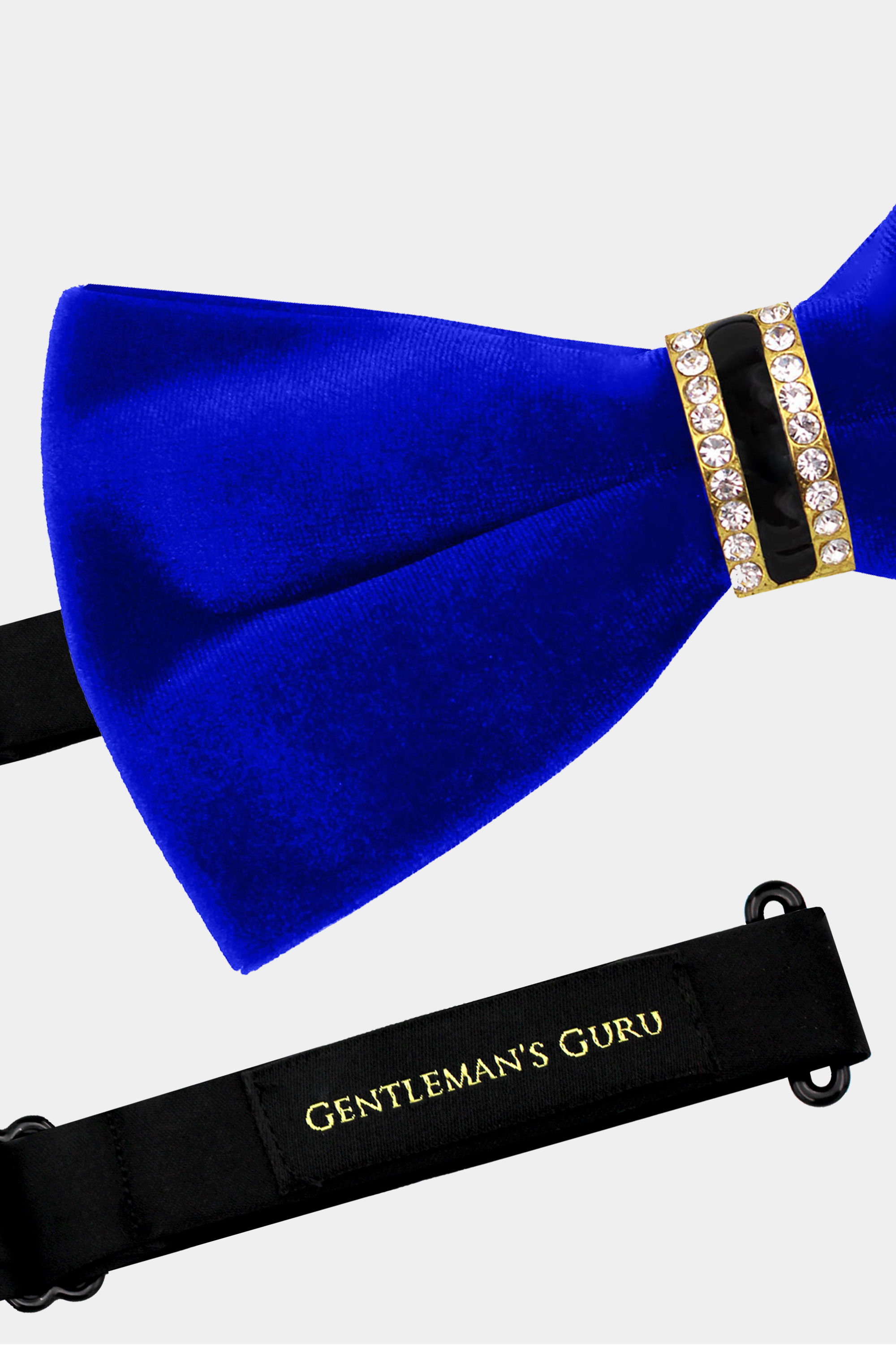Crystal-Royal-Blue-Velvet-Bow-Tie-from-Gentlemansguru.com
