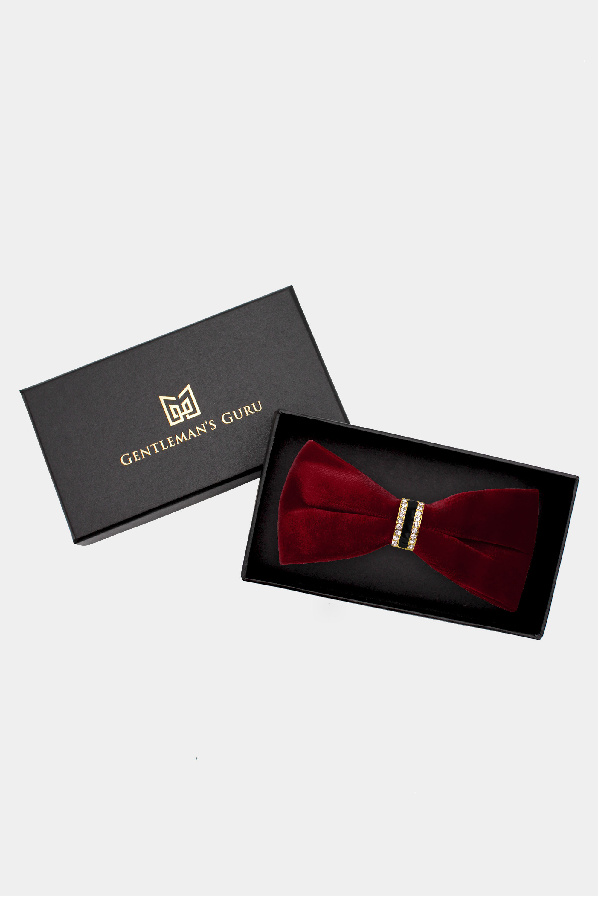 Luxury-Burgundy-Velvet-Bow-Tie-from-Gentlemansguru.com