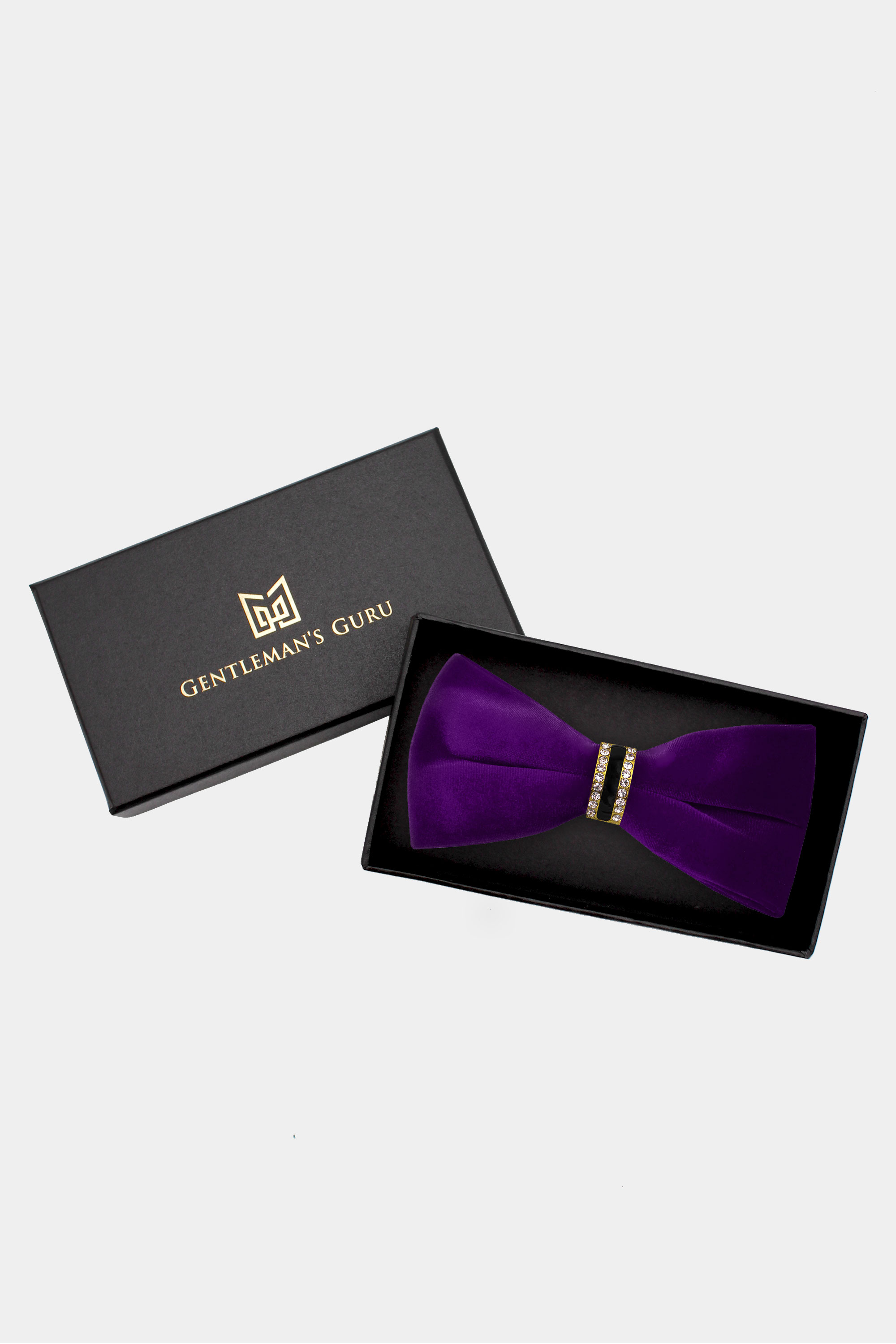 Luxury-Purple-Velvet-Bow-Tie-from-Gentlemansguru.com