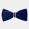 Crystal Navy Blue Velvet Bow Tie