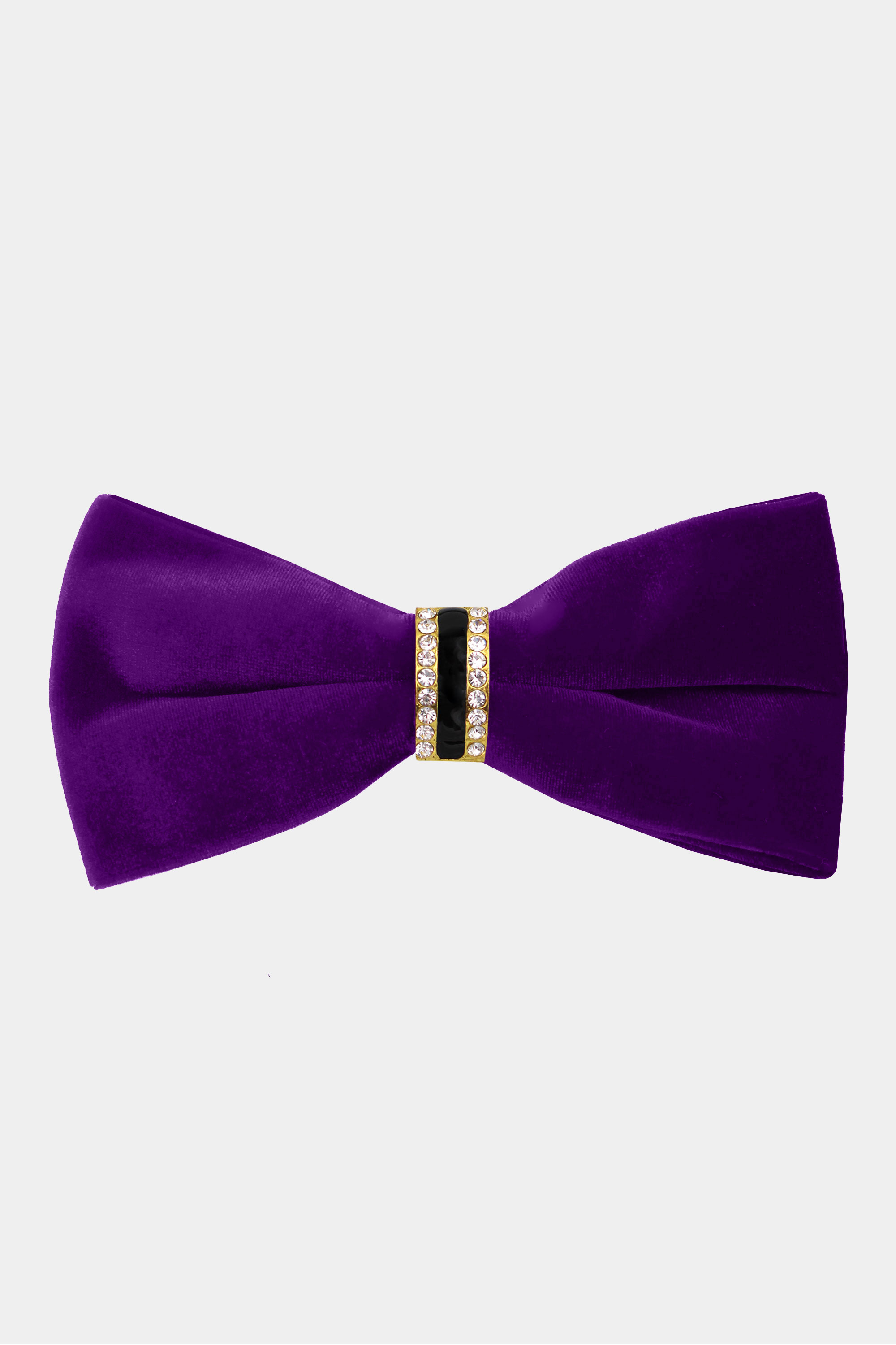 Mens-Purple-Velvet-Bow-Tie-Crystal-Luxury-Fancy-Bowtie-from-Gentlemansguru.com
