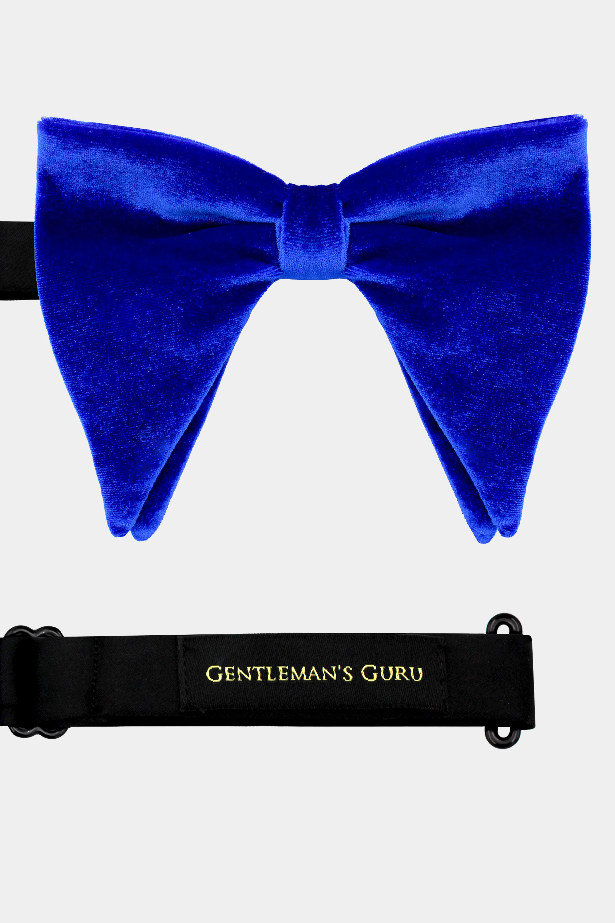 Oversized-Royal-Blue-Velvet-Bow-Tie-from-Gentlemansguru.com