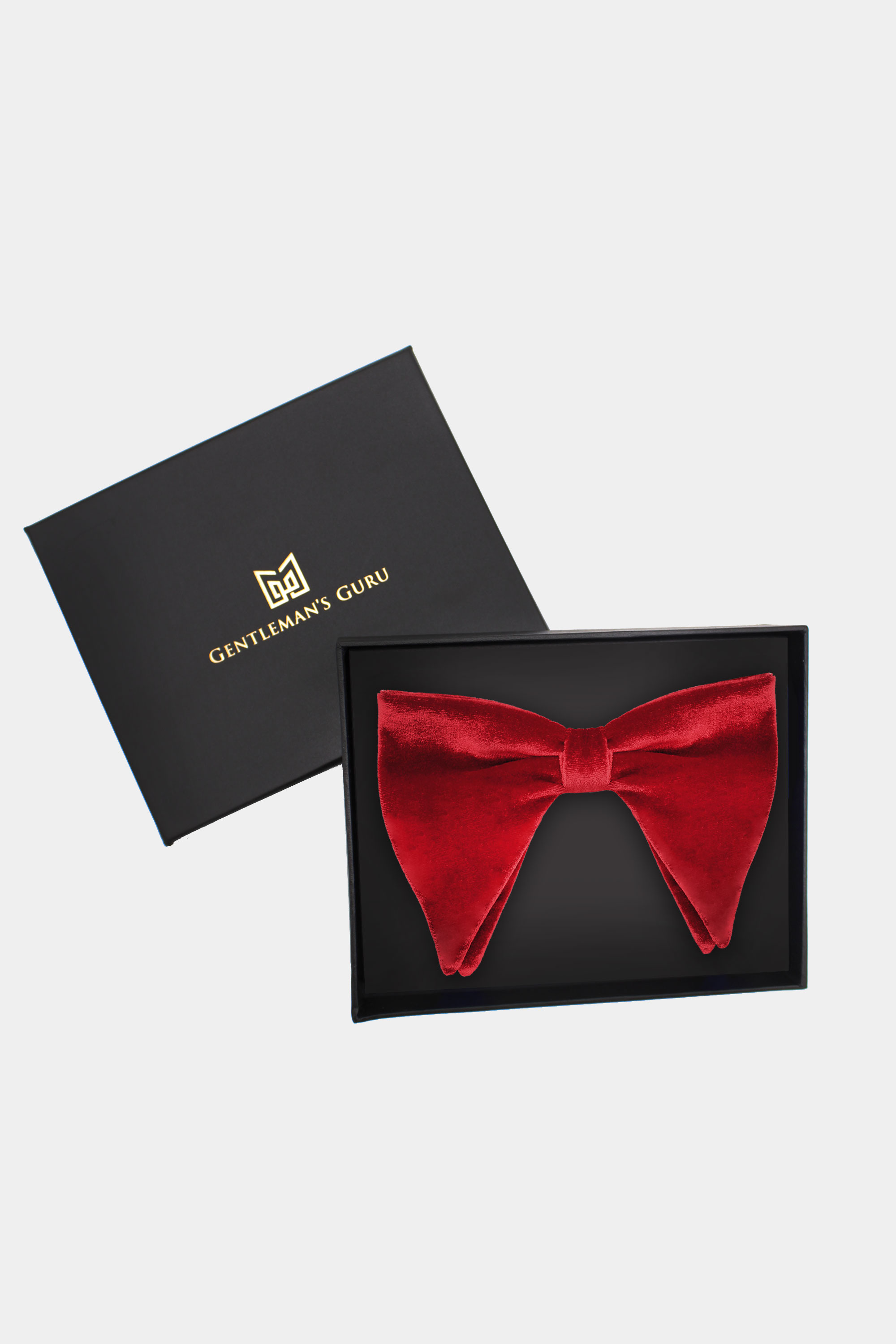 Oversized Red Velvet Bow Tie