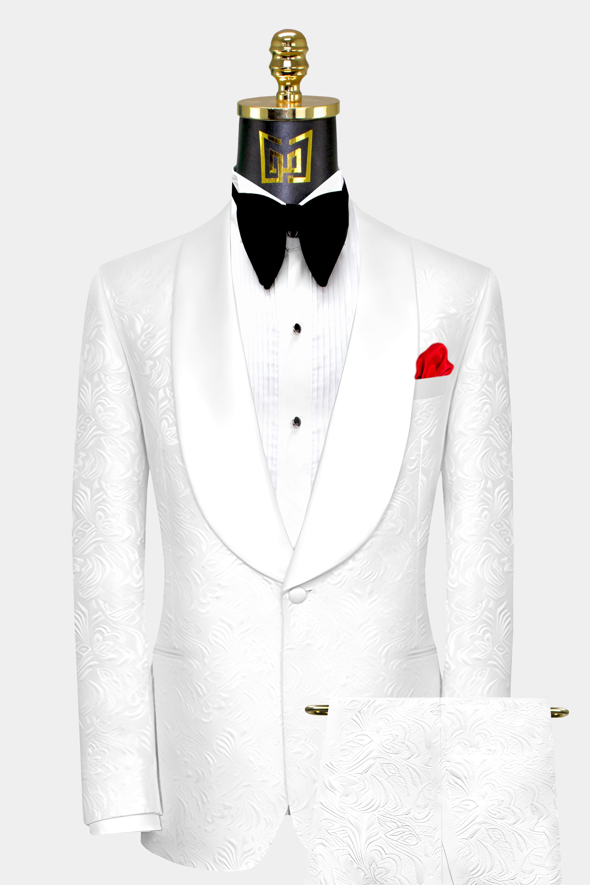 Mens-All-White-Tuxedo-Wedding-Groom-Prom-Suit-from-Gentlemansguru.com