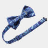 Blue Paisley Bow Tie Set from Gentlemansguru.com