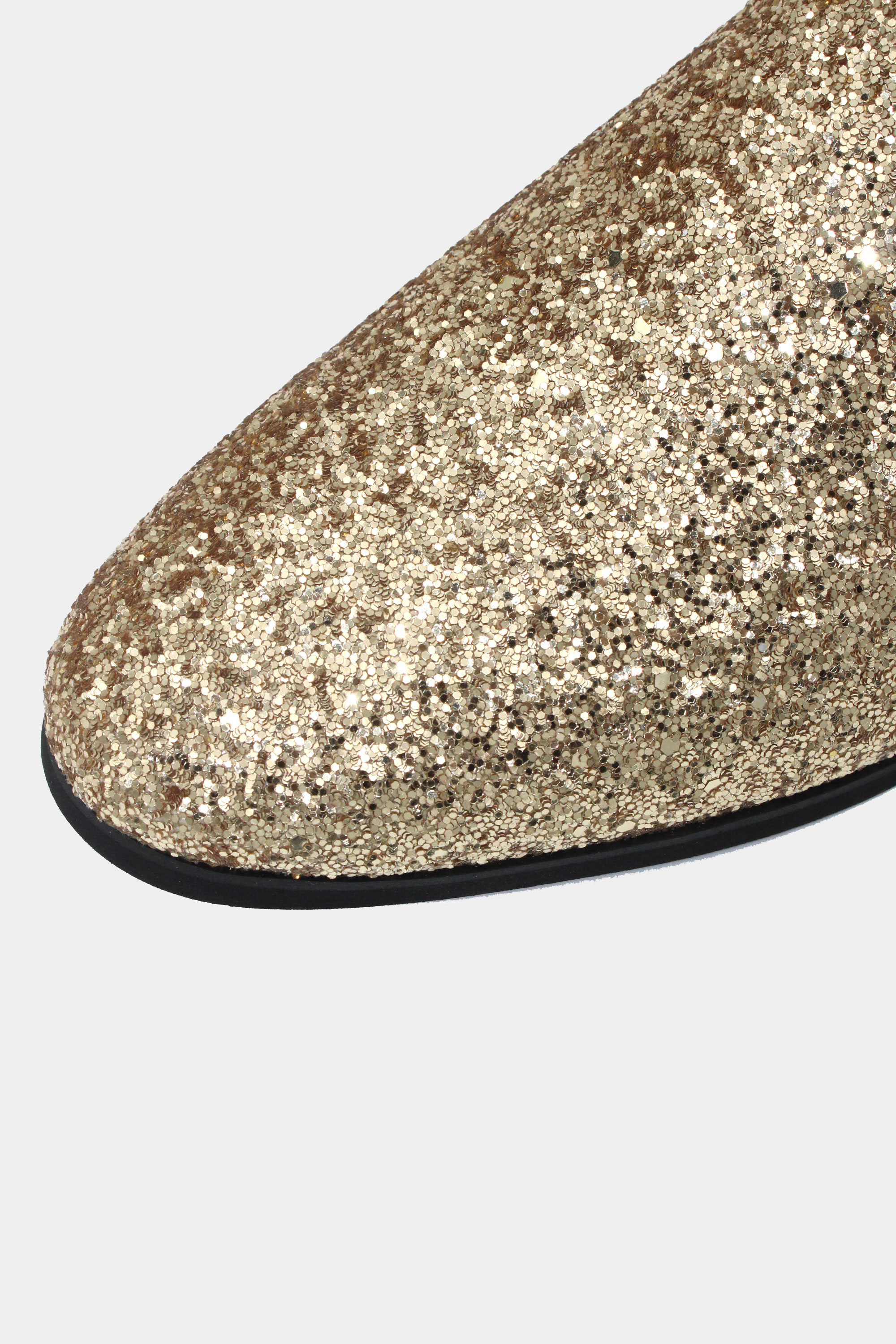 Men's Gold Glitter Shoes Loafers | Gentleman's Guru