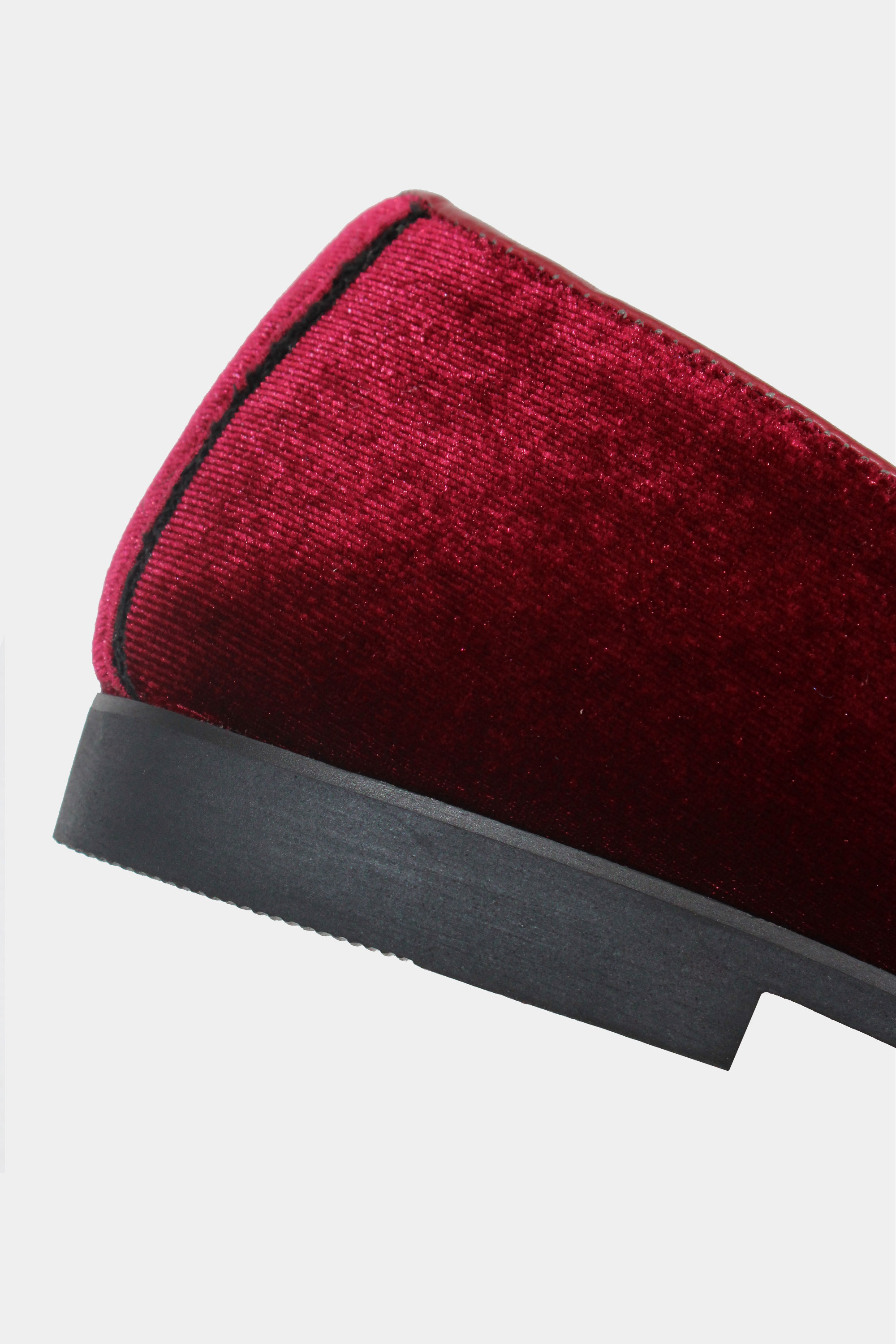 Burgundy sales prom loafers