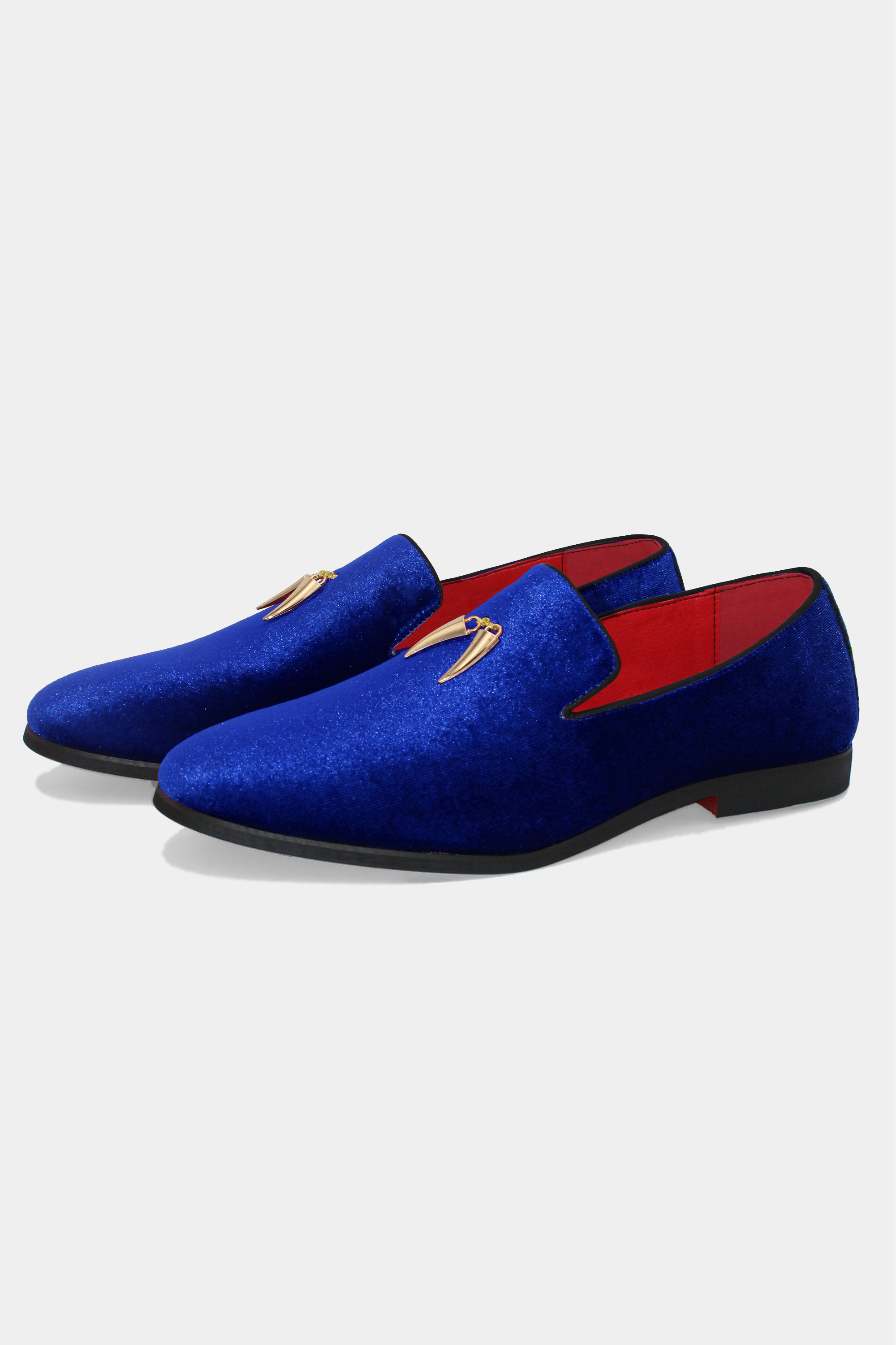 blue dress shoes