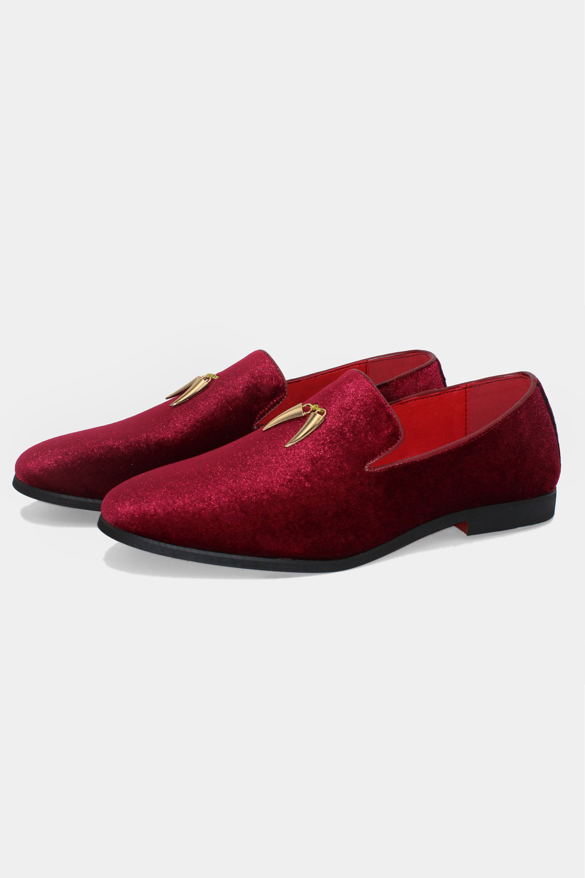 Mens-Burgundy-Velvet-Shoes-Loafers-Groom-Wedding-Shoes-from-Gentlemansguru.com