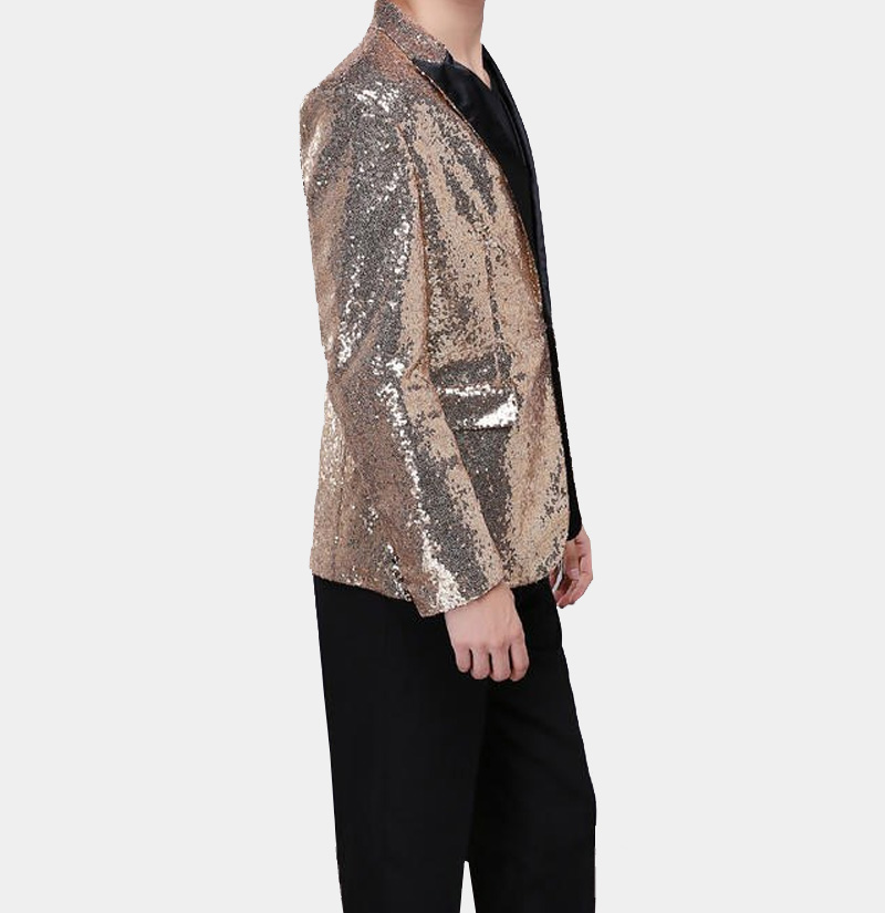 gold sparkly jacket