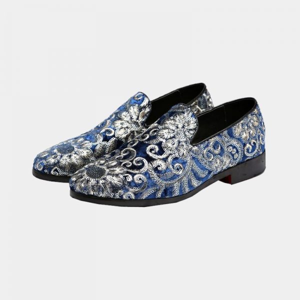 Men's Royal Blue Suede Loafers + FREE Shipping Gentleman's Guru