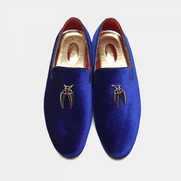 Men's Royal Blue Suede Loafers + FREE Shipping - Gentleman's Guru