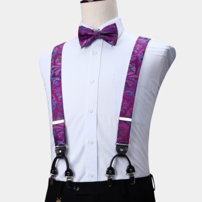 sparkly bow tie and suspenders