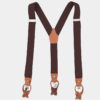 Brown Button End Suspenders from Gentlemansguru.com