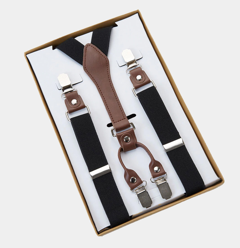 Mens Black Classic Suspenders from Gentlemansguru.com