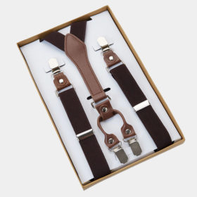 Classic Dark Brown Suspenders