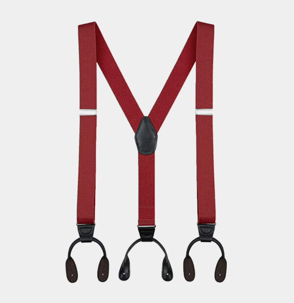 Mens-Red-Wine-Button-Suspenders-Braces-With-Black-Leather-from-Gentlemansguru.com_