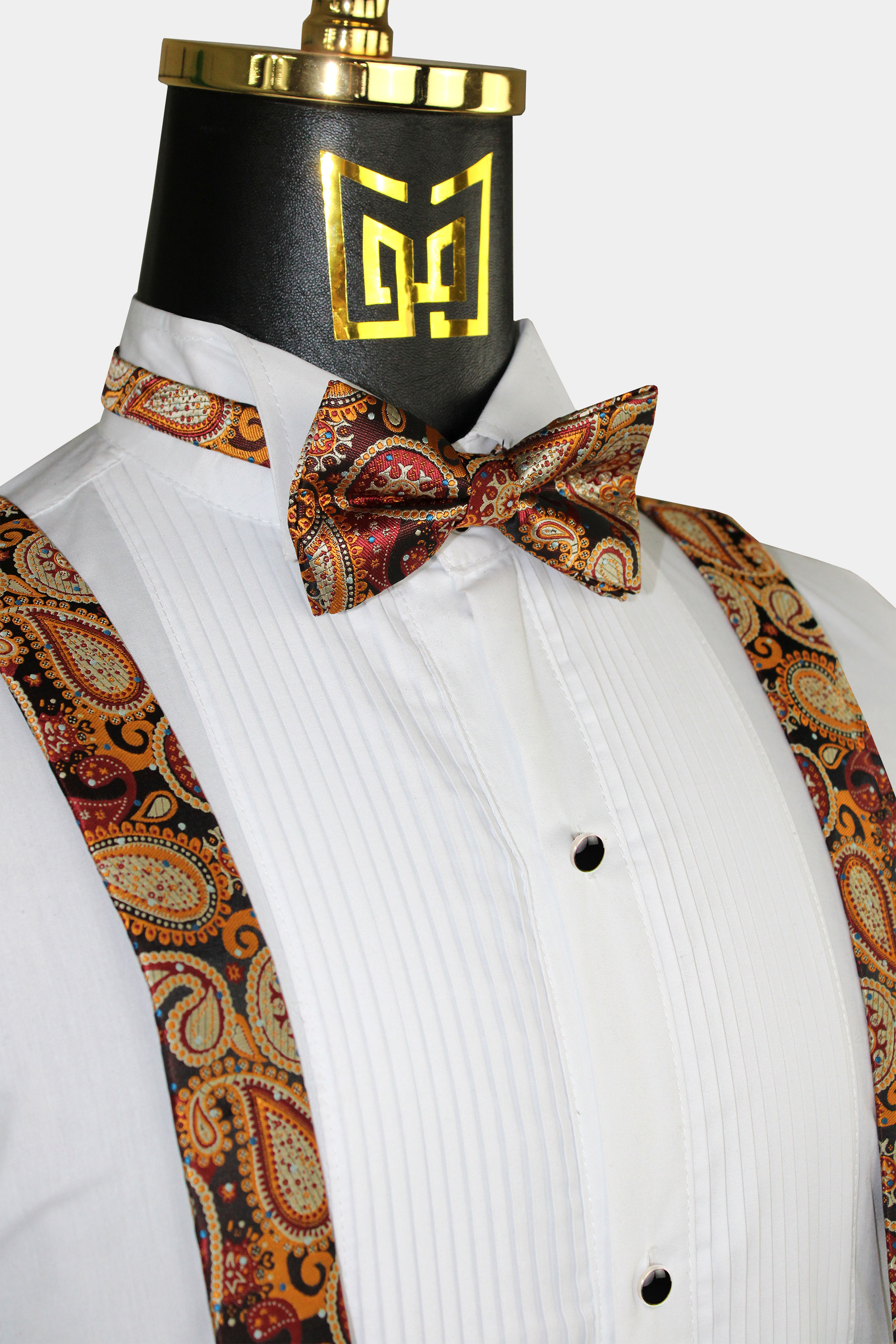 Paisley-Burnt-Orange-Suspenders-and-Bow-Tie-Set-Groomsmen-Wedding-from-Gentlemansguru.com