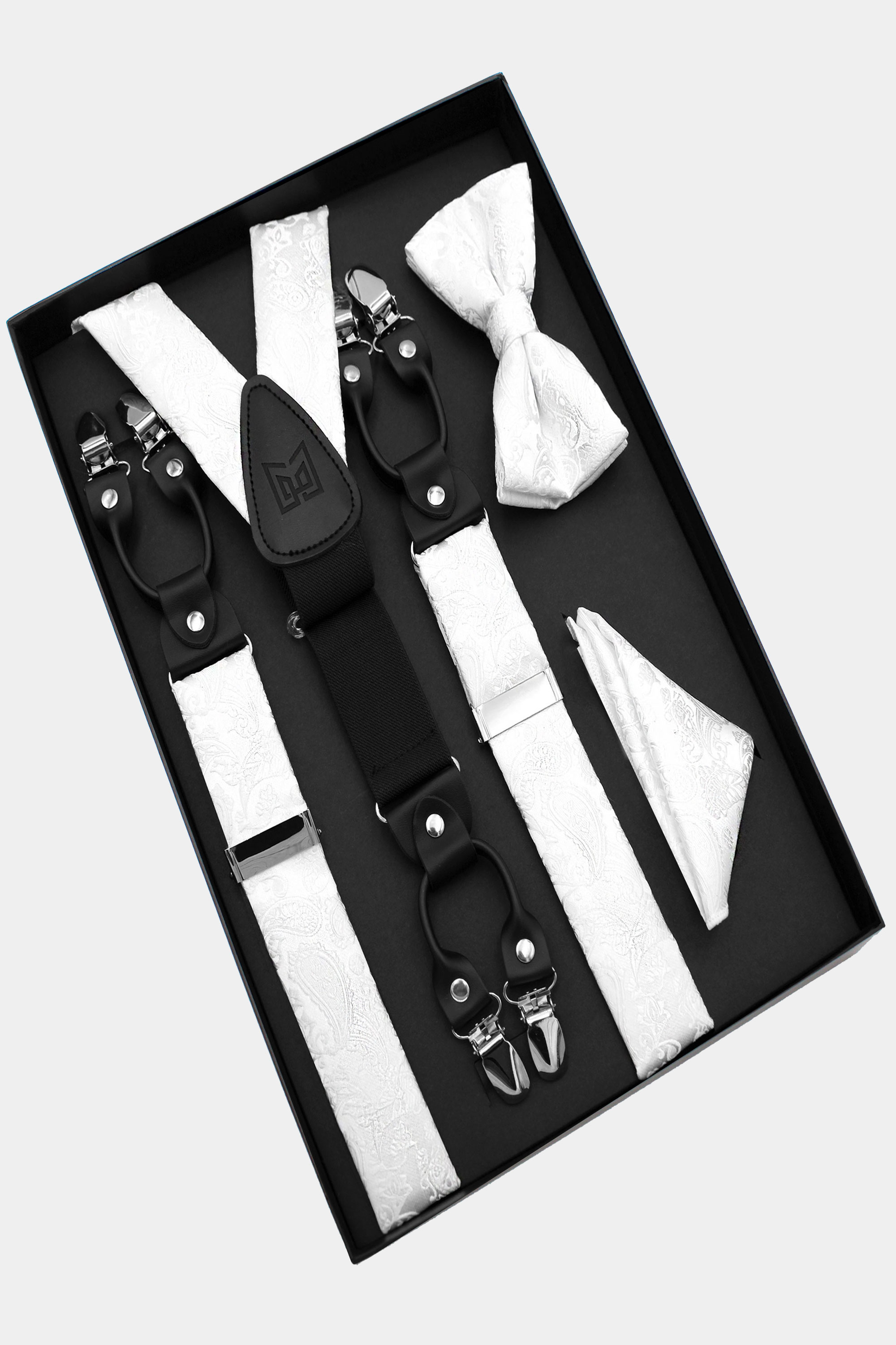 White-Bow-Tie-and-Suspenders-Set-Groomsmen-Wedding-from-Gentlemansguru.com