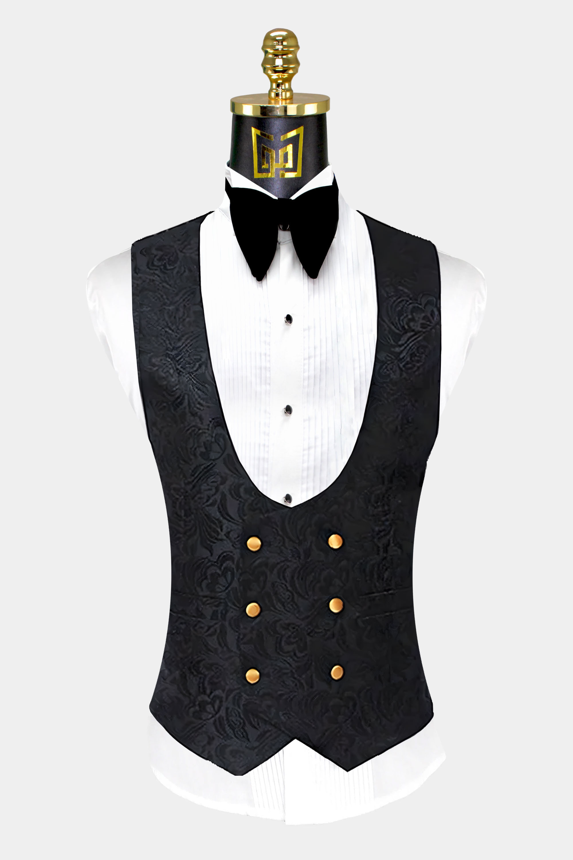 Black-Tuxedo-Vest-with-Gold-Trim-from-Gentlemansguru.com