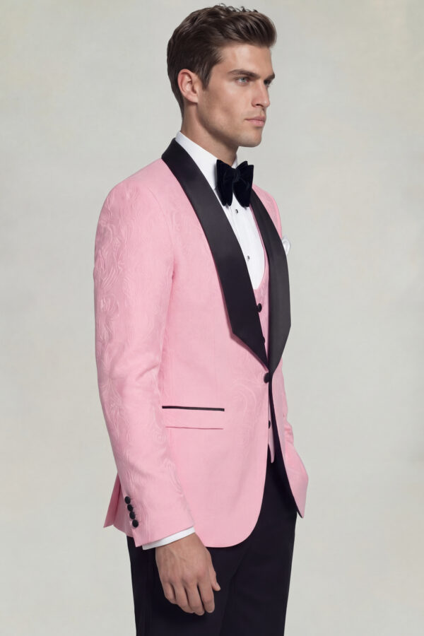 Mens-Light-Pink-Tuxedo-Suit-with-Black-Pants-from-Gentlemansguru.com