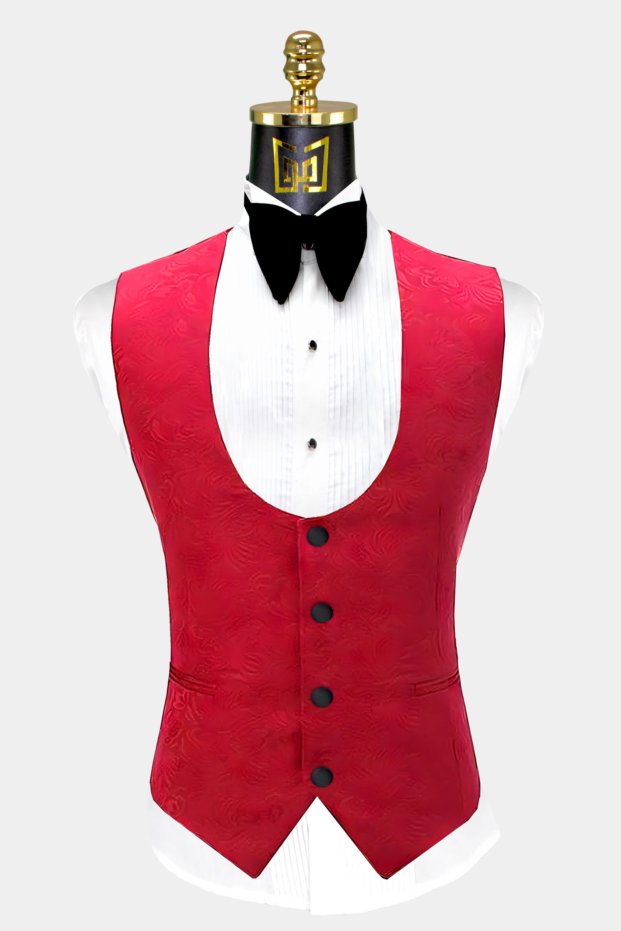 Red-and-Black-Tuxedo-Jacket-Wedding-Waistcoat-from-Gentlemansguru.com