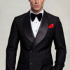 Black Double Breasted Tuxedo - 2 Piece