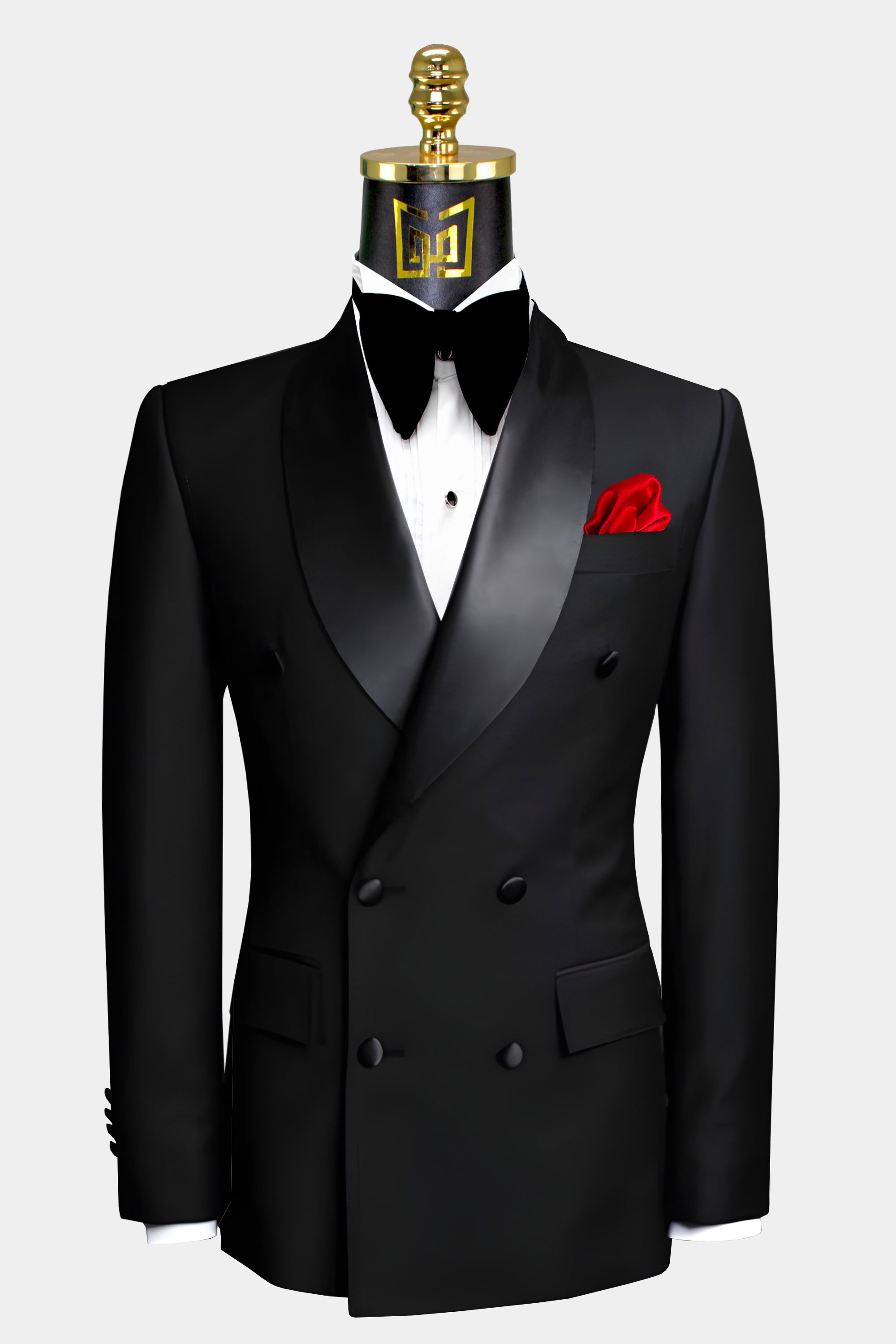 Gentleman's Guru Red Glitter Tuxedo Jacket 44r