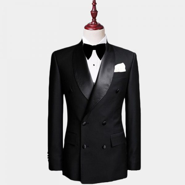 Black Double Breasted Tuxedo Gentleman's Guru™