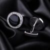 Formal Black Crystal Cufflinks from Gentlemansguru.com