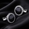 Black Onyx Wedding Cufflinks from Gentlemansguru.com