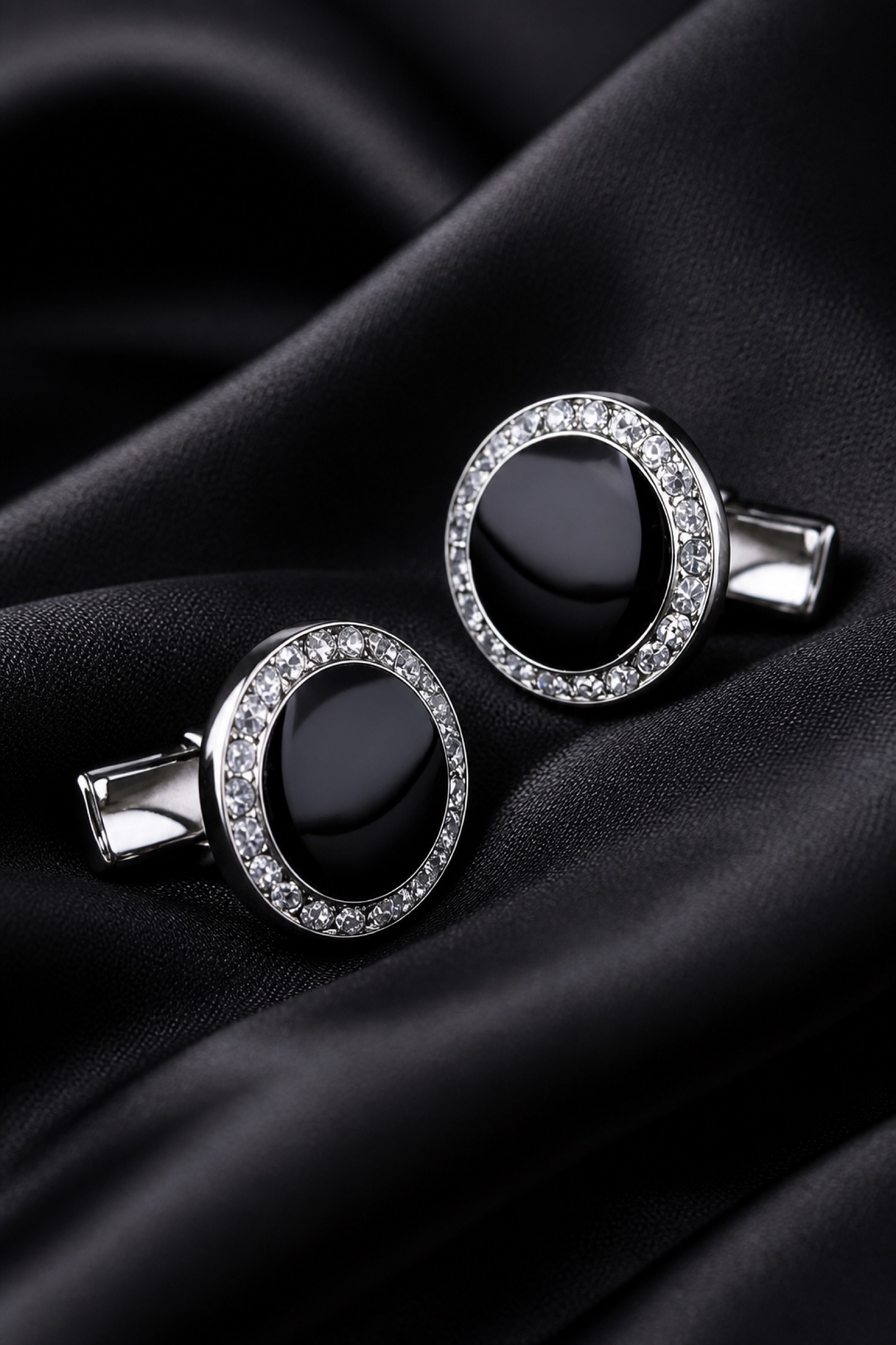 Black Onyx Wedding Cufflinks from Gentlemansguru.com