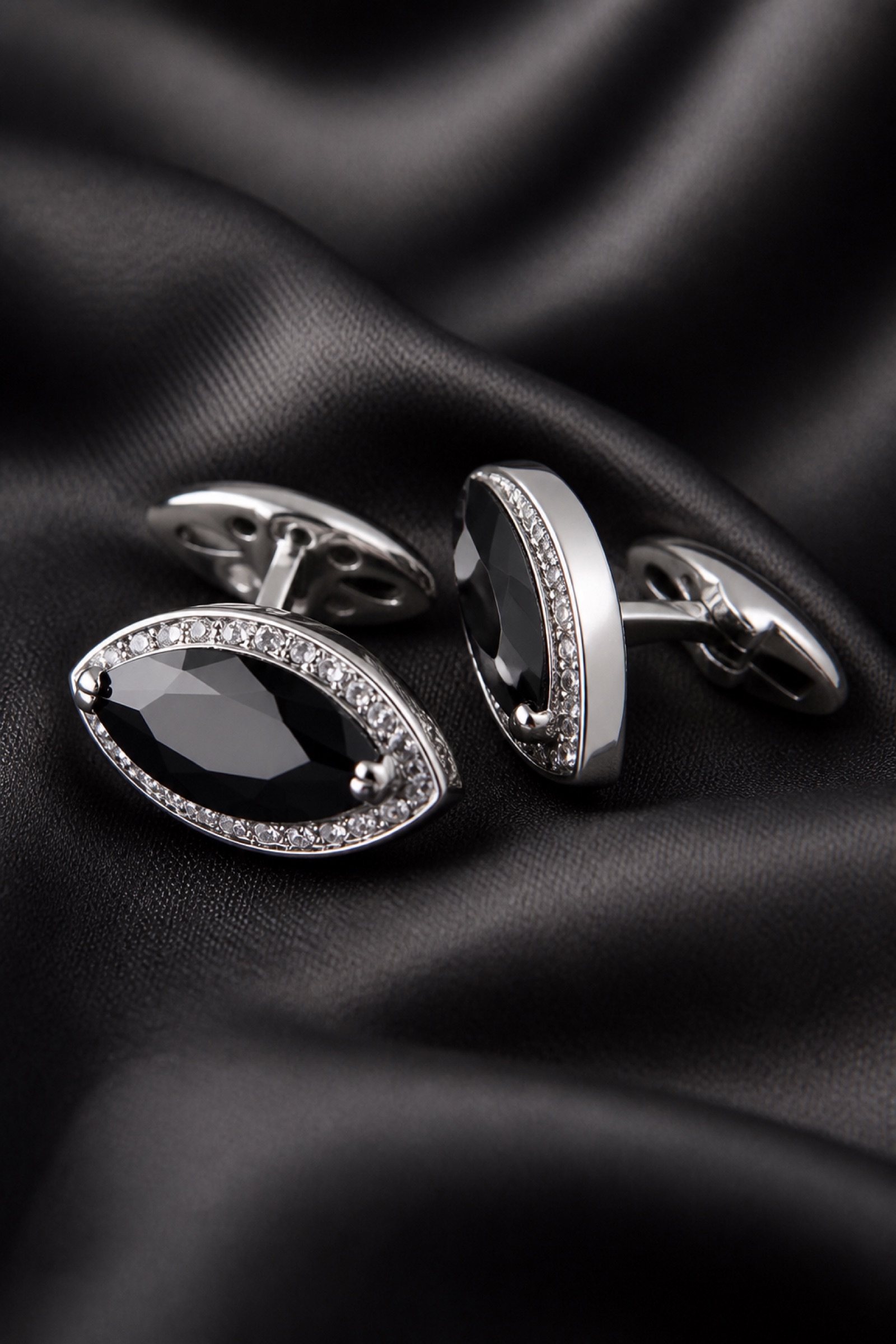Black Diamond Cufflinks for Men from Gentlemansguru.com