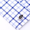 Button Shirt Black Onyx and Diamond Cufflinks from Gentlemansguru.com