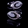 Crystal Black Diamond Cufflinks from Gentlemansguru.com