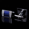 Crystal Blue Wedding Cufflinks Mens Tuxedo Grooms from Gentlemansguru.com