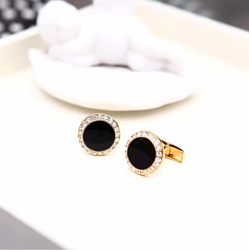 Goodwins 9ct Yellow Gold Onyx Cufflinks - Mens from Goodwins