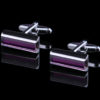 Crystal Purple Cufflinks from Gentlemansguru.com