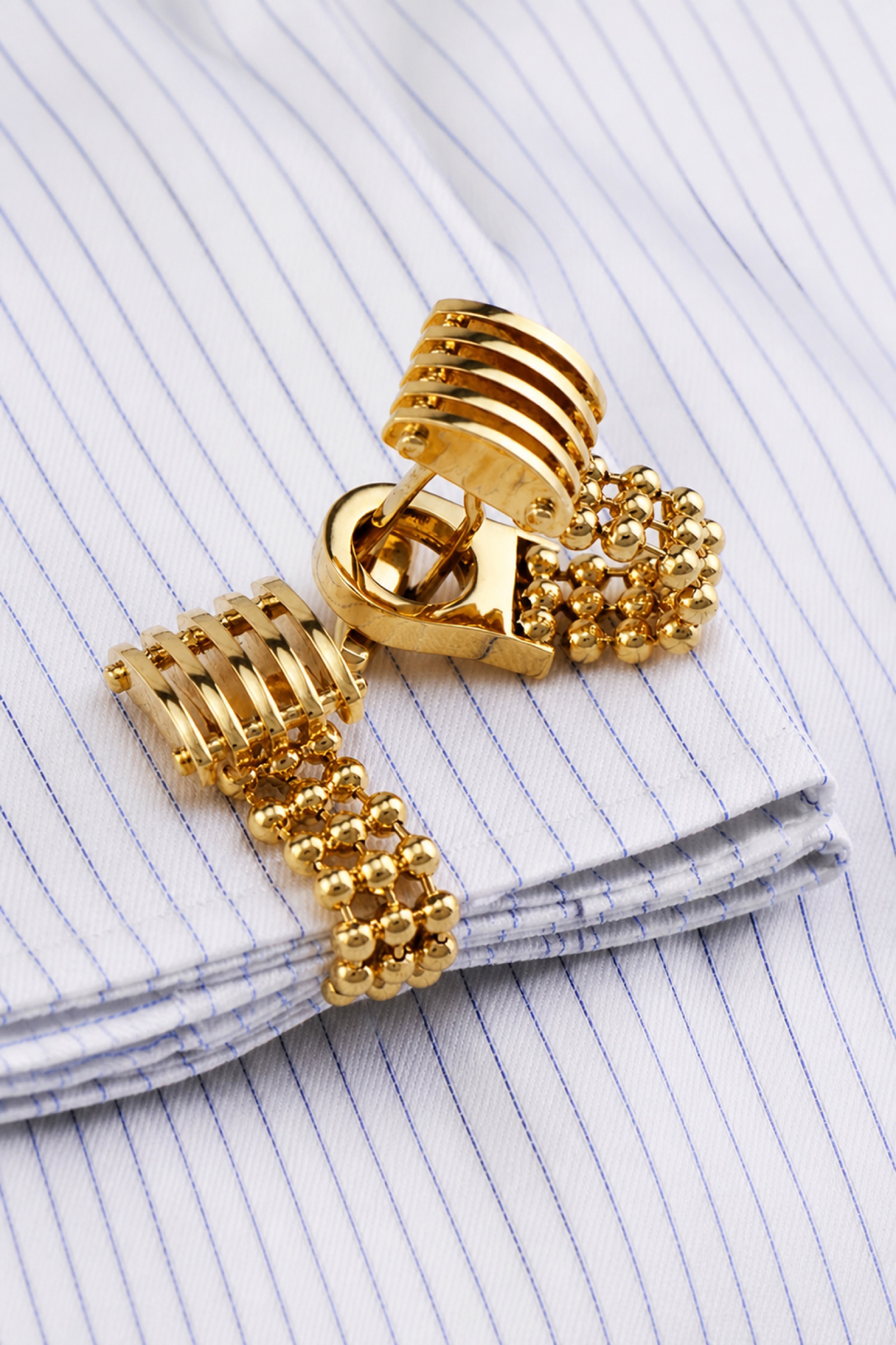 Designer Gold Chain Cufflinks from Gentlemansguru.com