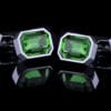 Emerald Green Cufflinks Cartier Green Cufflinks from Gentlemansguru.com