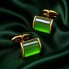 Emerald Green Wedding Cufflinks from Gentlemansguru.com