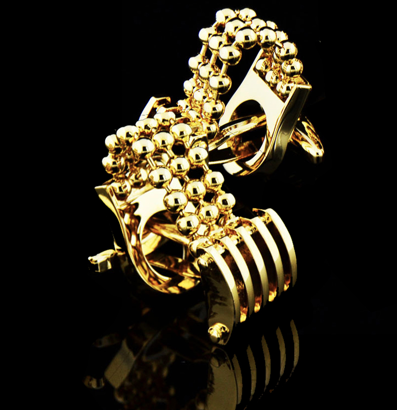 Gold-Chain-Cufflinks-from-Gentlemansguru