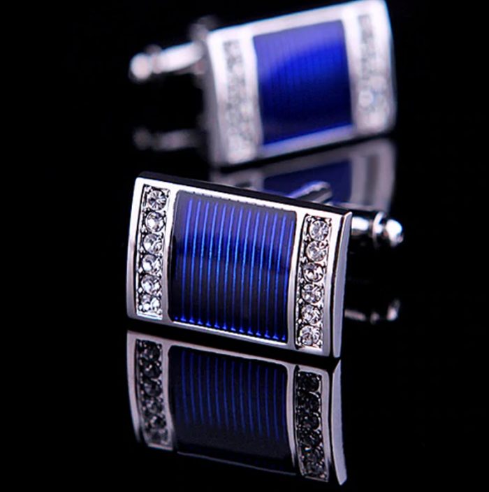 Groom Blue Wedding Cufflinks from Gentlemansguru.com