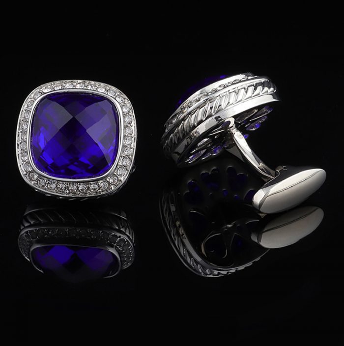 Luxury Cobalt Royal Blue Cufflinks Set for Men from Gentlemansguru.com