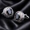 Luxury Vintage Black Cufflinks from Gentlemansguru.com