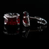 Mens Garnet Gemstone Cufflinks Red Stone Cufflinks For Men from Gentlemansguru.com